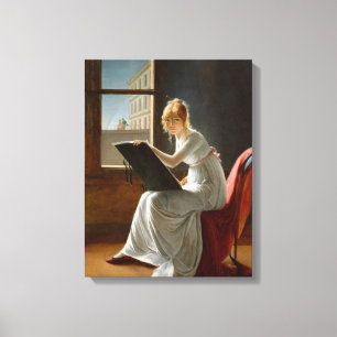 Canvas Charlotte du Val d'Ognes Marie Villers Print
