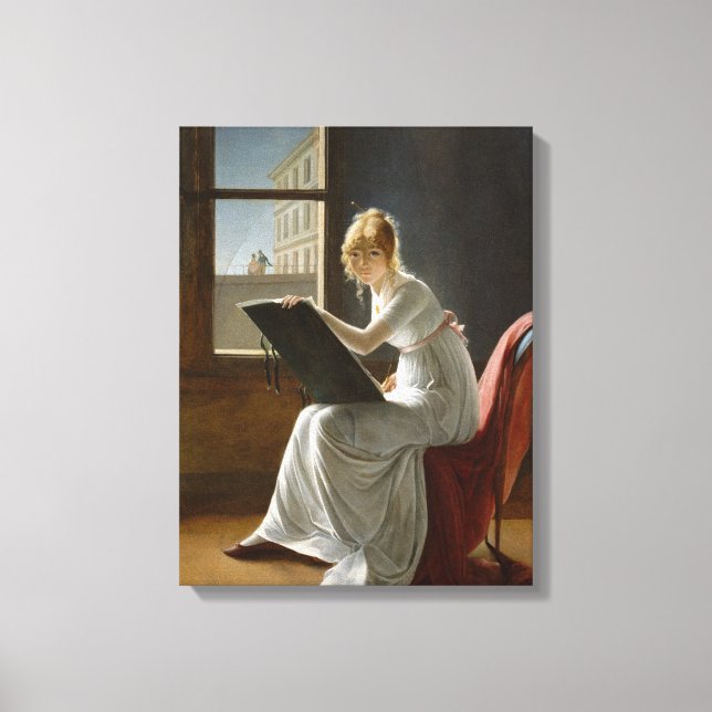 Canvas Charlotte du Val d'Ognes Marie Villers Print (Front)