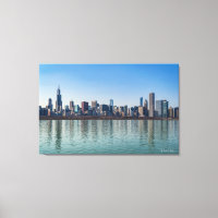 Canvas - Chicago Skyline Lake Michigan Illinois