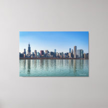 Canvas - Chicago Skyline Lake Michigan Illinois
