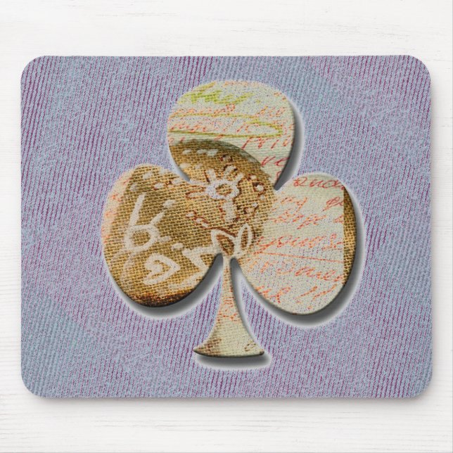 Canvas clover mouse pad (Front)
