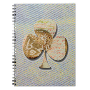 Canvas clover notebook