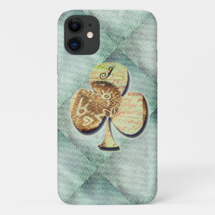 Canvas clover  with Monogram Case-Mate iPhone Case