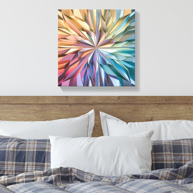 Canvas colours art print (Insitu(Bedroom))