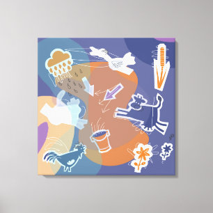 canvas cows outside print