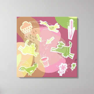 canvas cows outside print