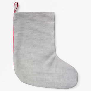 Canvas fabric texture material small christmas stocking