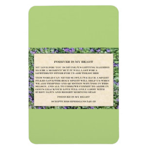 canvas "Forever is my heart" Magnet
