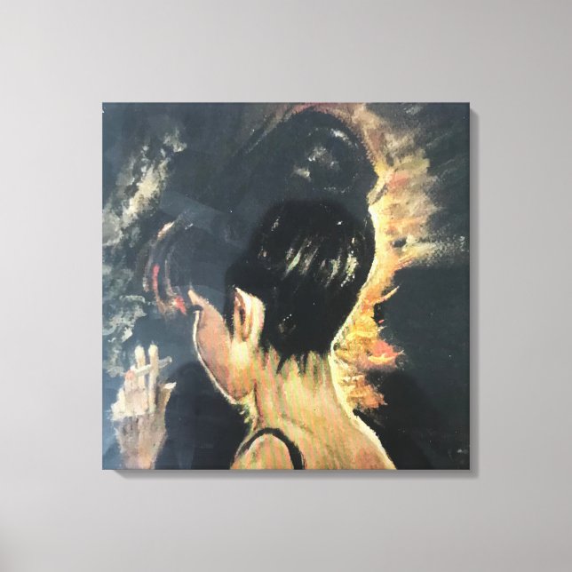 Canvas glicee print of Original Oil painting . (Front)