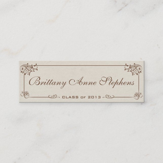 Canvas Graduation Name Card Insert (Front)