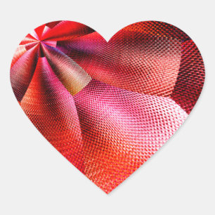 "Canvas Graphics No.1 Ribbon" Heart Sticker