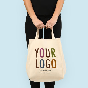 Canvas Grocery Tote Bag with Logo No Minimum Order