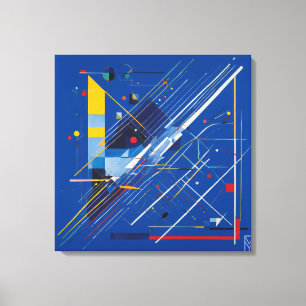 Canvas Kandinsky and the Blue Screen Chaos