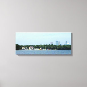 CANVAS: Lake Harriet & Minneapolis Skyline_ Canvas Print