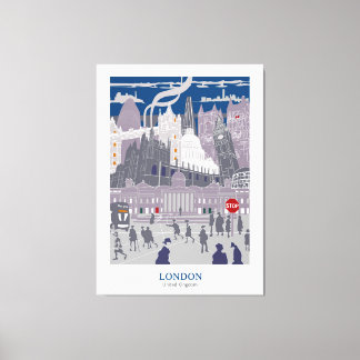 Canvas London City Skyline Artwork Print