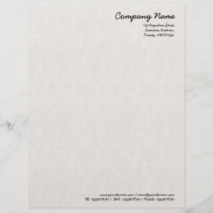 Canvas Look Personalized Letterhead