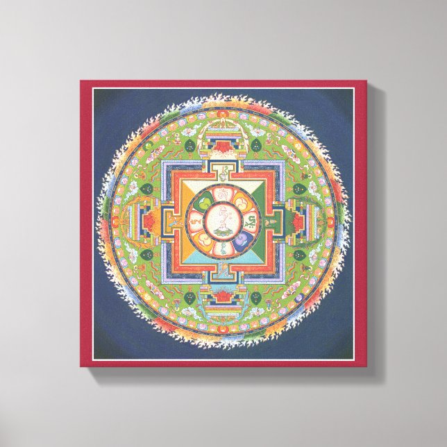 CANVAS - Mandala of Buddha of Compassion Print (Front)