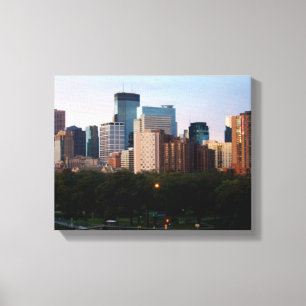 CANVAS: Minneapolis, MN Skyline_ Canvas Print