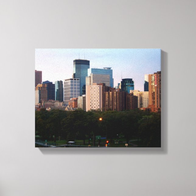 CANVAS: Minneapolis, MN Skyline_ Canvas Print (Front)