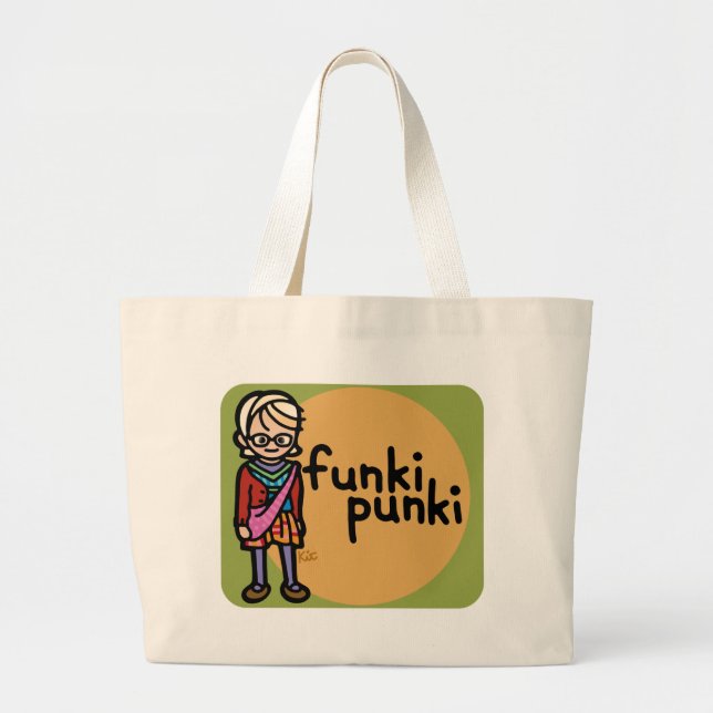 canvas of cool. large tote bag (Front)