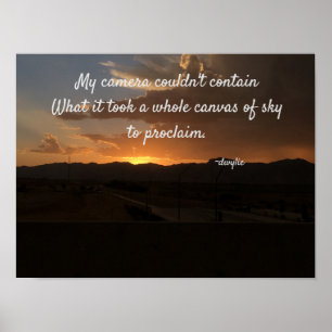 Canvas of Sky Poster