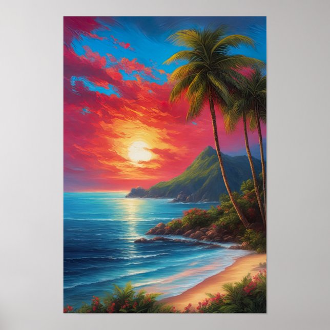 Canvas of Tropical Splendour Poster (Front)
