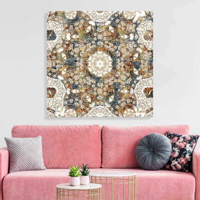 Canvas painting Hand-painted, Järntorget Print (Insitu(LivingRoom))