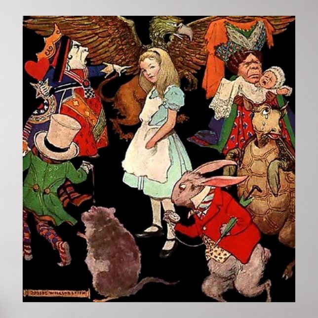 Canvas Poster Alice In Wonderland (Front)