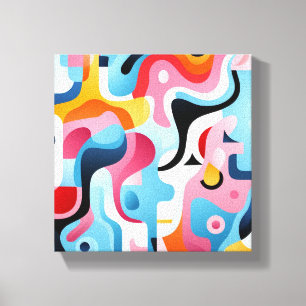 Canvas Print - Abstract Eggs For Breakfast 