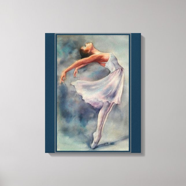 Canvas Print - Ballerina Watercolours (Front)