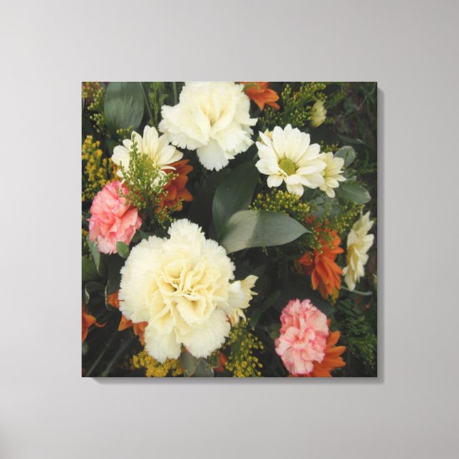 Canvas Print Carnation Bouquet (Front)