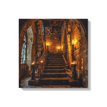 Canvas Print (Castle Stairway)