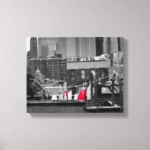 Canvas print: clothesline print