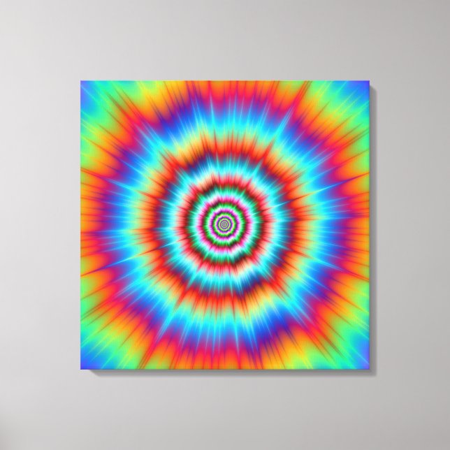 Canvas Print  Explosion in Blue and Orange (Front)