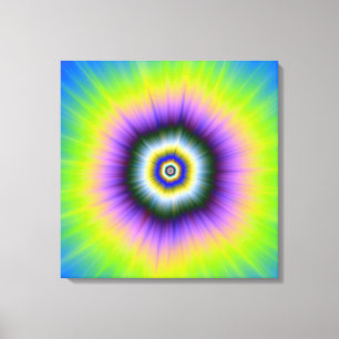 Canvas Print  Explosion in Yellow and Violet