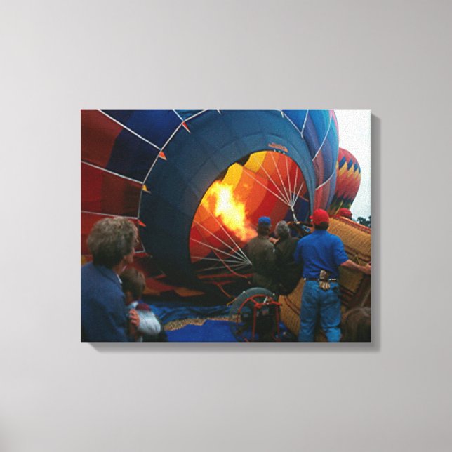 Canvas Print - Filling Hot Air Balloon (Front)