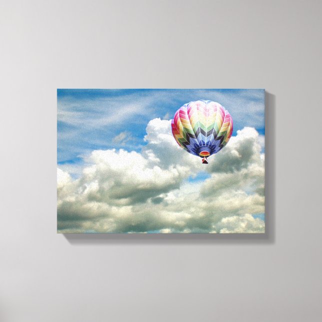 Canvas Print - Hot Air Balloon in Clouds (Front)