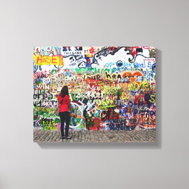 Canvas Print - John Lennon Wall, Prague (Front)