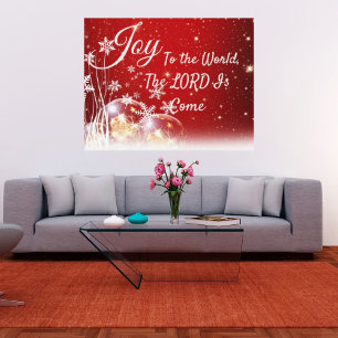 Canvas Print Joy to the World Christmas 