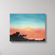 Canvas Print, military "Freedom Endures" Painting