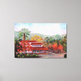 Canvas print of Roberts' Market in Woodside painti