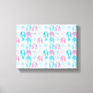 Canvas Print - Pink Elephants