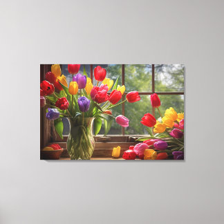 Canvas Print Tulips
