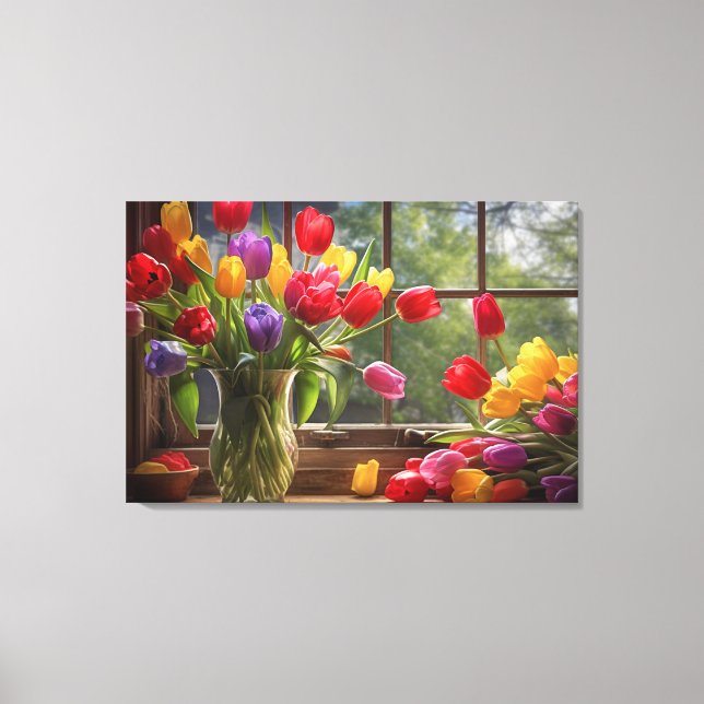 Canvas Print Tulips (Front)