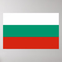 Canvas Print with Flag of Bulgaria