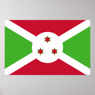 Canvas Print with Flag of Burundi