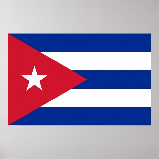 Canvas Print with Flag of Cuba (Front)