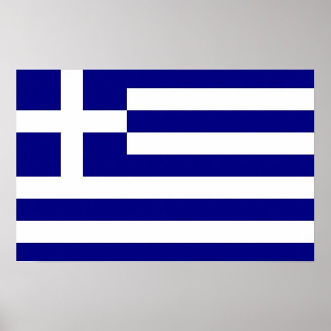 Canvas Print with Flag of Greece (Front)