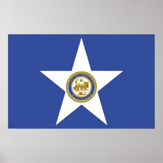 Canvas Print with Flag of Houston, U.S.A. (Front)