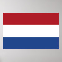 Canvas Print with Flag of Netherlands